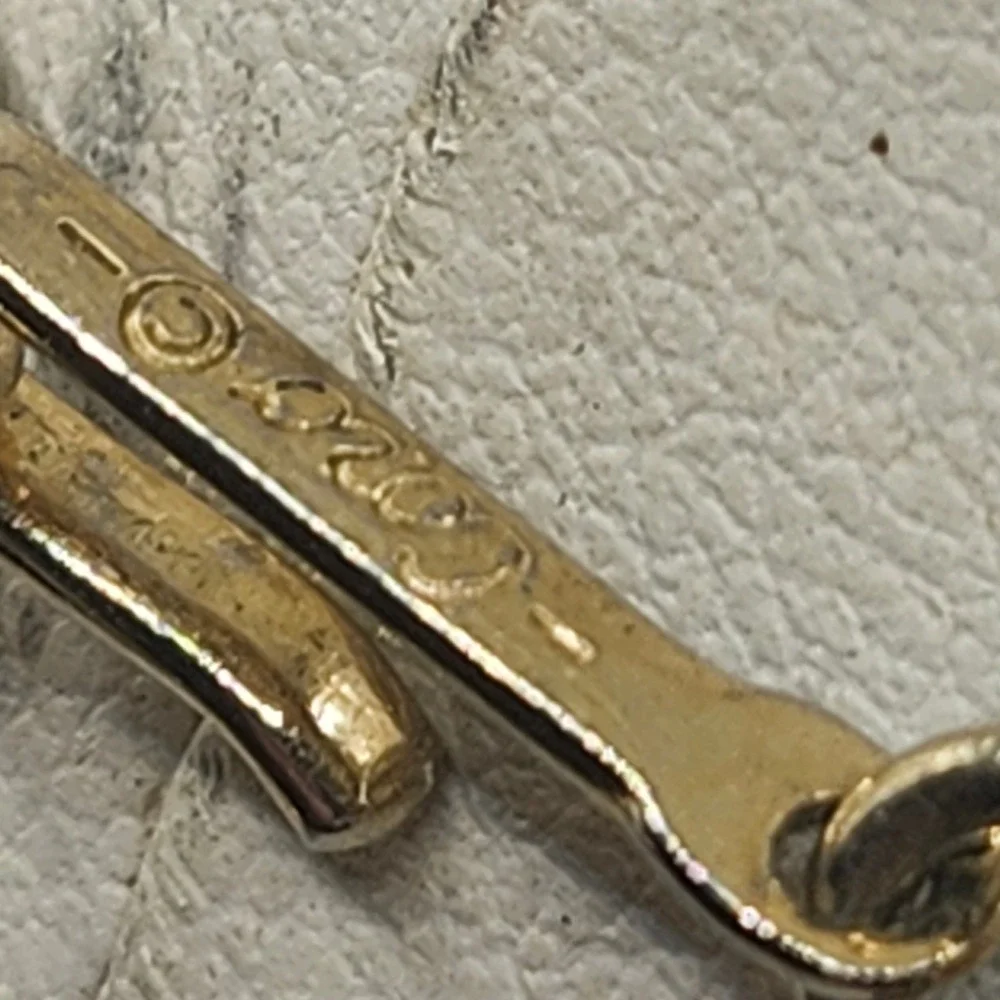 Vintage Coro Gold Tone Sculptural Ribbon‎ Link Choker Necklace Adjustable